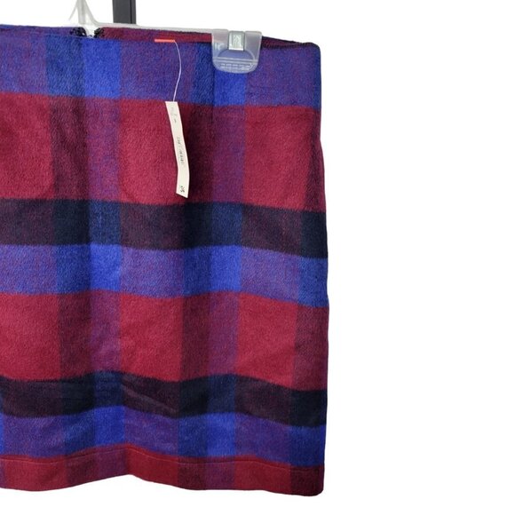 Joe Fresh Fuzzy  Plaid Skirt - Picture 3 of 6